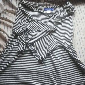 black and white blouse